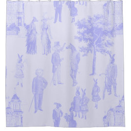 antiek Victoriaans dierlijke pastel paarse lila to Douchegordijn