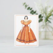 Antiek Victoriaans Doll Briefkaart (Staand voorkant)