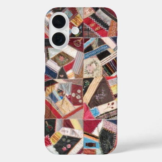 Antiek, Victoriaans-Era, Crazy Quilt Case-Mate iPhone Case (Achterkant)