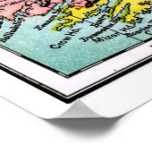 Antiek Victoriaans Era Map of Ireland Poster (Hoek)