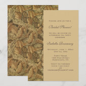 Antiek Victoriaans herfst laat Vrijgezellenfeest Kaart (Voorkant / Achterkant)