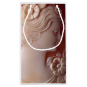 Antiek Victoriaans ivoor cameo silhouet Klein Cadeauzakje (Achterkant)