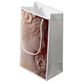 Antiek Victoriaans ivoor cameo silhouet Klein Cadeauzakje (Achterkant Gekanteld)