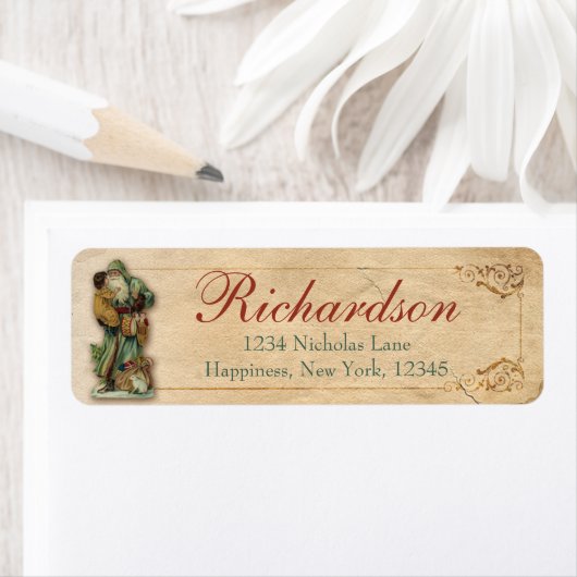 Antiek Victoriaans kerstkerstkerstkerstkerstkerstk Etiket (Insitu)