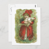 Antiek Victoriaans kiprooster Hen Eiproducent Briefkaart (Voorkant / Achterkant)