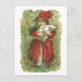 Antiek Victoriaans kiprooster Hen Eiproducent Briefkaart (Voorkant)