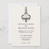  antiek Victoriaans kroonluchters jubileum Kaart (Voorkant)