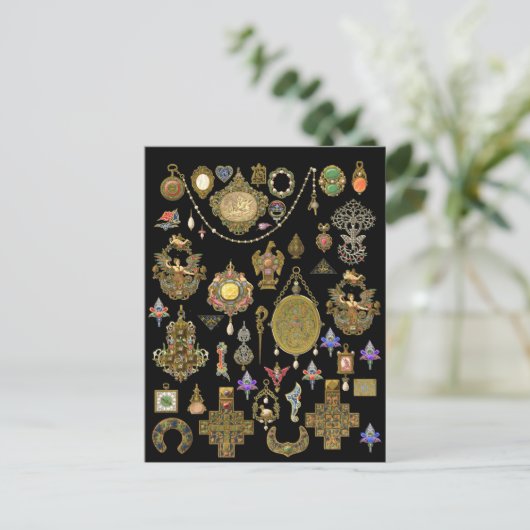 Antiek Victoriaans, nouveau- en deco-juwelen Briefkaart (Staand voorkant)