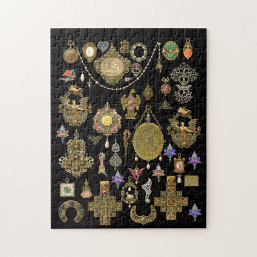 Antiek Victoriaans, nouveau- en deco-juwelen Legpuzzel (Verticaal)