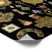 Antiek Victoriaans, nouveau- en deco-juwelen Poster (Hoek)