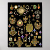 Antiek Victoriaans, nouveau- en deco-juwelen Poster (Voorkant)
