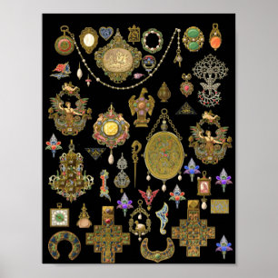 Antiek Victoriaans, nouveau- en deco-juwelen Poster