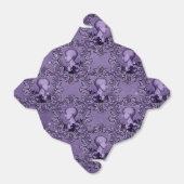 Antiek Victoriaans Paarse en zwarte terminologie Bedankdoosjes (Uitgevouwen)