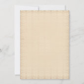 Antiek Victoriaans stijl Vintage Wedding Uitnodigi Kaart (Achterkant)