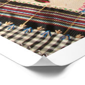 Antiek, Victoriaans-tijdperk, Crazy Quilt Square Poster (Hoek)