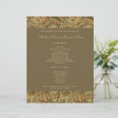 Antiek Victoriaans Warm Autumn Leaves Wedding (Staand voorkant)