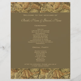 Antiek Victoriaans Warm Autumn Leaves Wedding