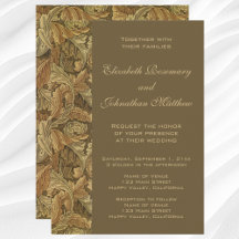 Antiek Victoriaans Warm Autumn Leaves Wedding