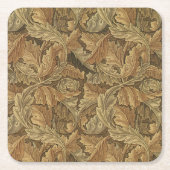 Antiek Victoriaans Warm Autumn Leaves Wedding Kartonnen Onderzetters (Voorkant)