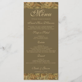 Antiek Victoriaans Warm Autumn Leaves Wedding Menu