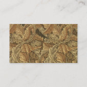 Antiek Victoriaans Warm Autumn Leaves Wedding Plaatskaartje (Achterkant)