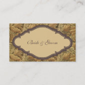 Antiek Victoriaans warme herfstbladeren Informatiekaartje (Voorkant)