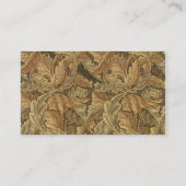 Antiek Victoriaans William Morris Acanthus Leaves Visitekaartje (Achterkant)