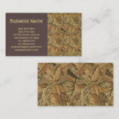 Antiek Victoriaans William Morris Acanthus Leaves Visitekaartje (Voorkant / Achterkant)