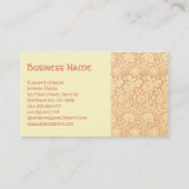 Antiek Victoriaans William Morris Carnors Rozen Visitekaartje (Voorkant)