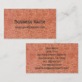 Antiek Victoriaans William Morris Floral Damask Visitekaartje (Voorkant / Achterkant)