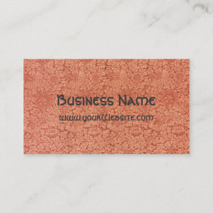 Antiek Victoriaans William Morris Floral Damask Visitekaartje