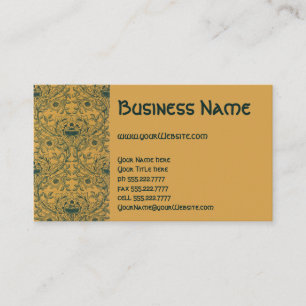 Antiek Victoriaans William Morris Floral Pattern Visitekaartje