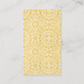 Antiek Victoriaans William Morris Flowers Floral Visitekaartje (Achterkant)