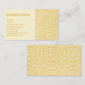 Antiek Victoriaans William Morris Flowers Floral Visitekaartje (Voorkant / Achterkant)