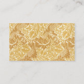 Antiek Victoriaans William Morris Flowers Floral Visitekaartje (Achterkant)