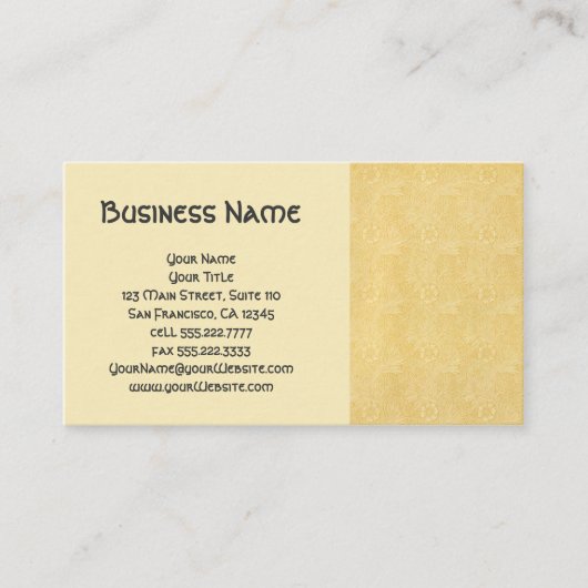 Antiek Victoriaans William Morris Garden Flowers Visitekaartje (Voorkant)