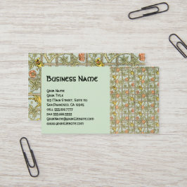 Antiek Victoriaans William Morris Roos Vine Trelli Visitekaartje