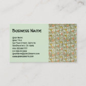 Antiek Victoriaans William Morris Roos Vine Trelli Visitekaartje (Voorkant)