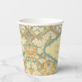 Antiek Victoriaans William Morris St. James Floral Papieren Bekers (Voorkant)