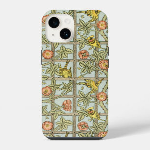 Antiek Victoriaans William Morris Tralie Bloemen iPhone 14 Hoesje