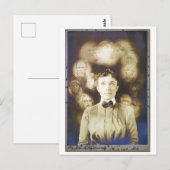 Antiek Victoriaans zwarte & witte foto Briefkaart (Voorkant / Achterkant)