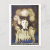 Antiek Victoriaans zwarte & witte foto Briefkaart (Voorkant)