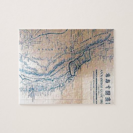 Antiek Vietnamese kaart Legpuzzel (Horizontaal)