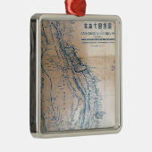 Antiek Vietnamese kaart Metalen Ornament (Rechts)