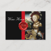 ANTIEK VINEYARD GRAPEN WIJN MET RODE WAXSEAL VISITEKAARTJE (Achterkant)