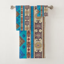 Antiek Vintage Aqua Blauwe Bleke Gouden Kilim Turk