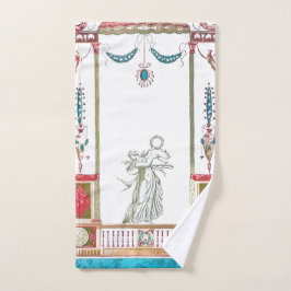 Antiek Vintage Louis XV Royal Floral Bad Handdoek