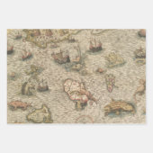 Antiek Vintage Nautilus Inpakpapier Vel (Voorkant 3)