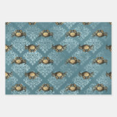 Antiek Vintage Nautilus Inpakpapier Vel (Voorkant 2)