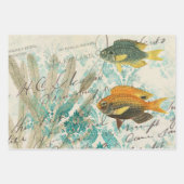 Antiek Vintage Nautilus Inpakpapier Vel (Voorkant)